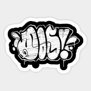 DOS BOMBING GRAFFITI Sticker